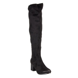 Black vinceza high-heeled thigh-high boots 1 Black vinceza high-heeled thigh-high boots 1