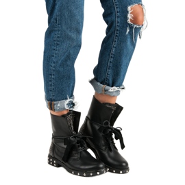 Lucky Shoes Rock boots workery black 1 Lucky Shoes Rock boots workery black 1