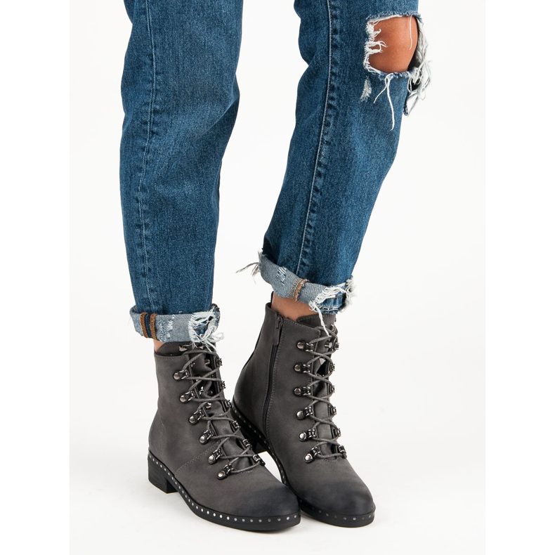 VINCEZA tied workers grey 1