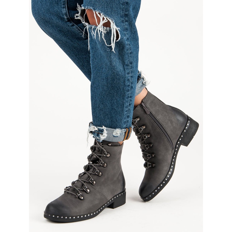 VINCEZA tied workers grey 2