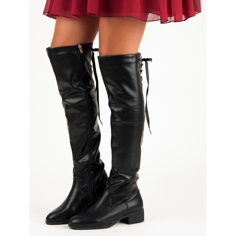 Black boots above the knee 1 Black boots above the knee 1