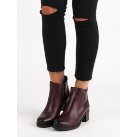 Burgundy high-heeled vinceza boots red 1 Burgundy high-heeled vinceza boots red 1