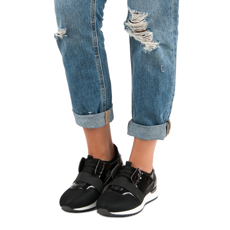 Slip-on sports shoes black 1