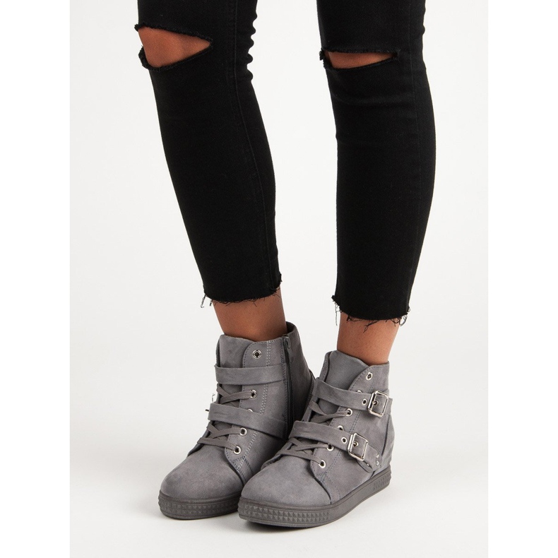 Super Me Gray sneakers with bows grey 1