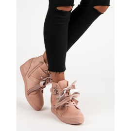 Super Me Pink sneakers with bows 1