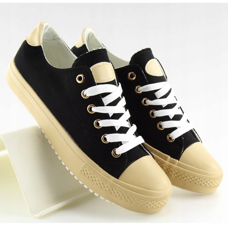 Black women's sneakers BL97P Black 1