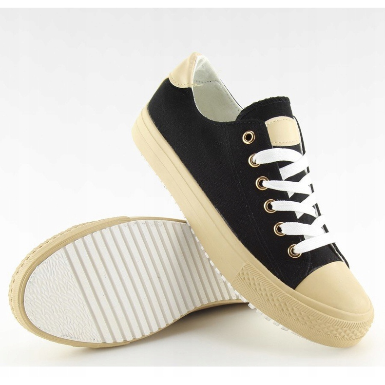 Black women's sneakers BL97P Black 2