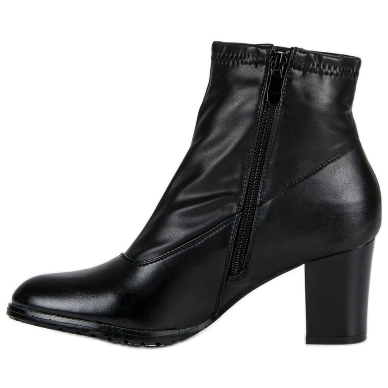 Black ankle boots on the post 1