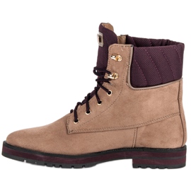 Lucky Shoes Brown suede workers 1