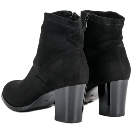 Suede Booties On A Bar black 2