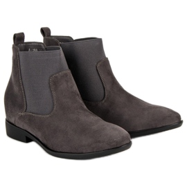 Lucky Shoes Fashionable Jodhpur boots grey 1