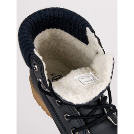 Navy Blue Trappers With Sheepskin MCKEYLOR 1