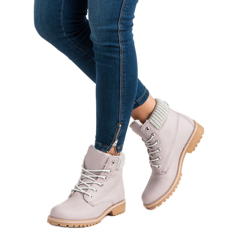 Violet Trappers With Sheepskin MCKEYLOR purple 2