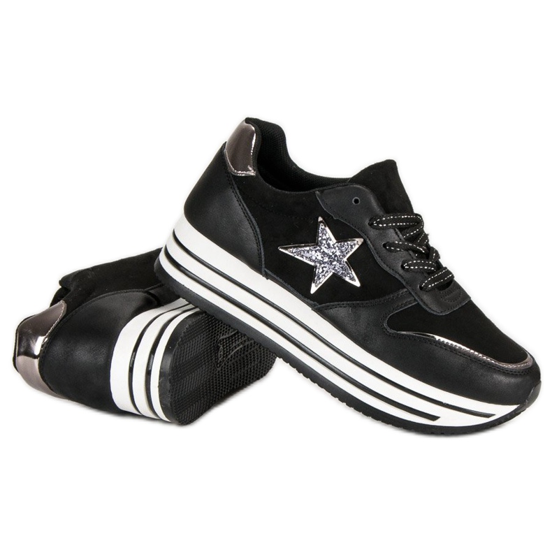 Fashionable Sneakers On The Platform black 1