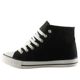 High-top sneakers with R63 Black patches 1