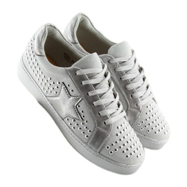 Gray Women's gray sneakers G253 gray grey 2