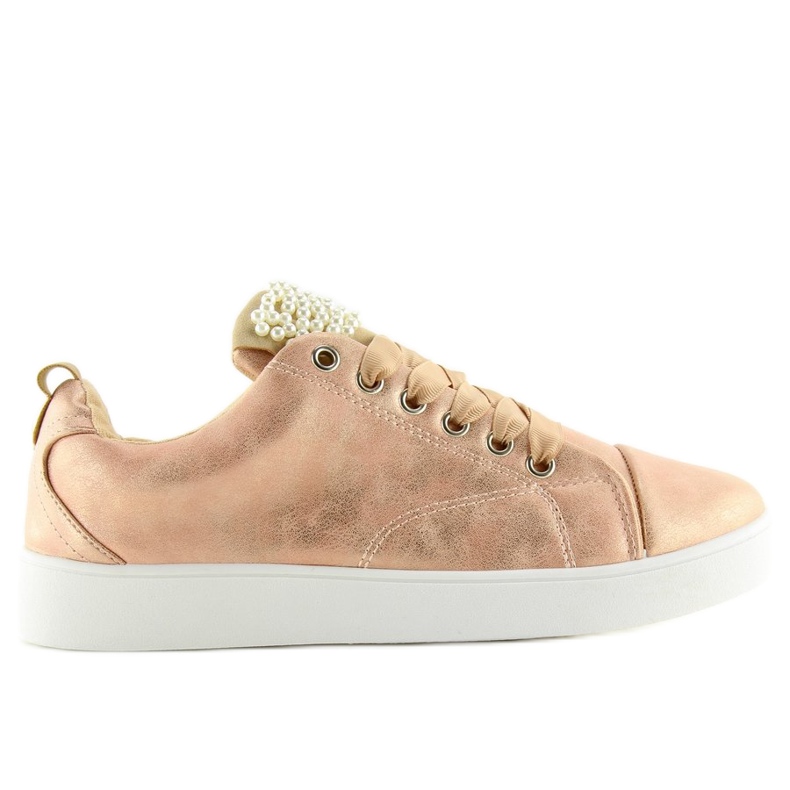 Sneakers with pearls pink 88013 Pink 1