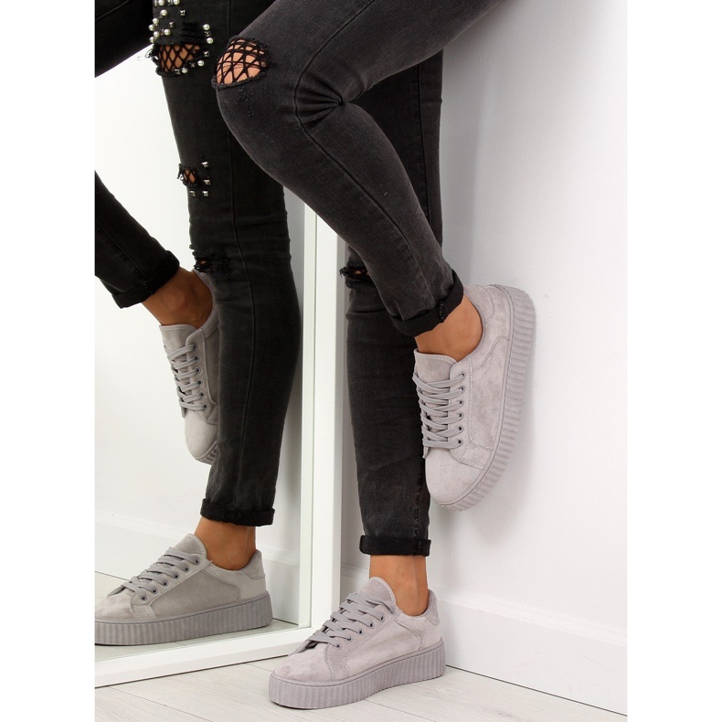 Gray AX03 Gray high-soled sneakers grey 1