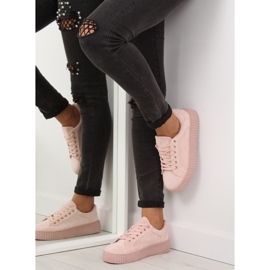 Pink AX03 Pink high-soled sneakers 1