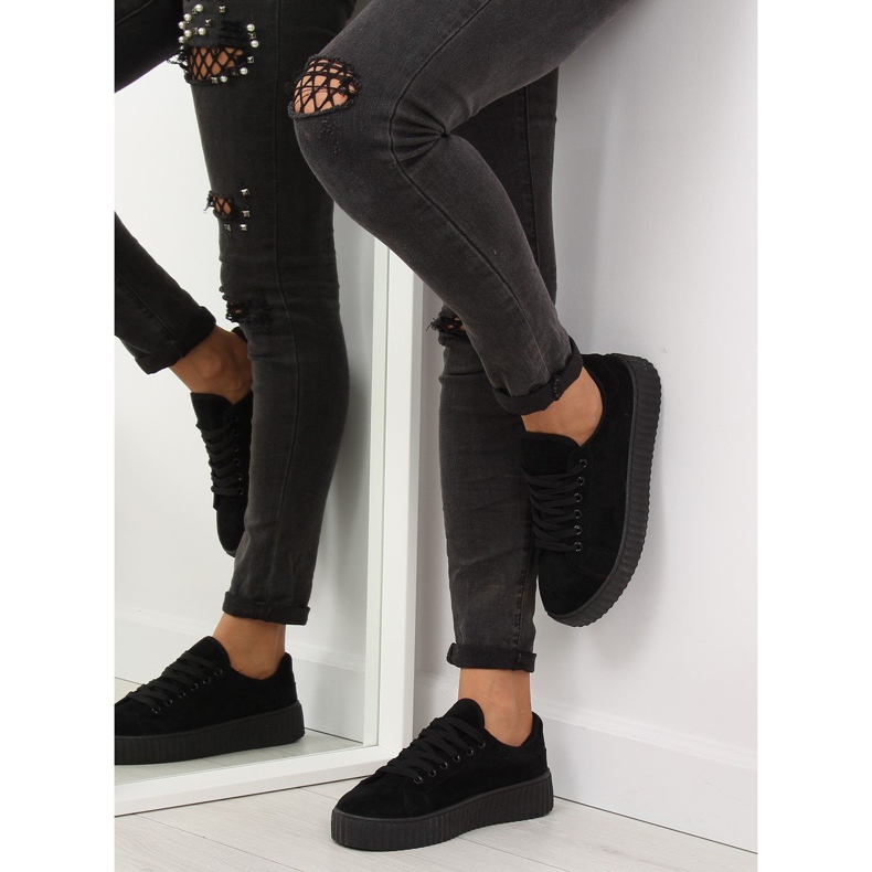 Black AX03 Black sneakers on a high sole 1