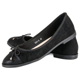 Queentina Elegant black ballerinas 2
