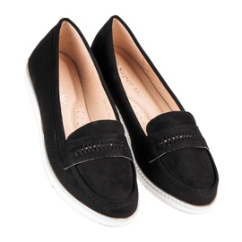 Super Me Black suede loafers 1