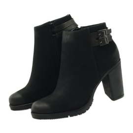Filippo Women's high-heeled boots with 8255 buckles black 3