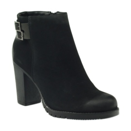 Filippo Women's high-heeled boots with 8255 buckles black 1