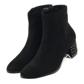 Black Filippo 540 high heels winter boots 3