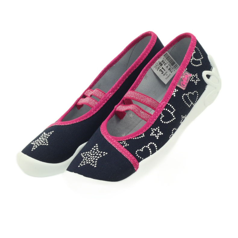 Befado 116y246 star slippers grey pink navy blue 4 Befado 116y246 star slippers grey pink navy blue 4