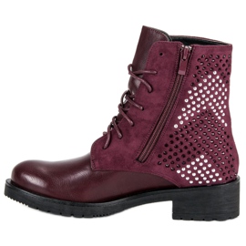 Rock boots workery red 1