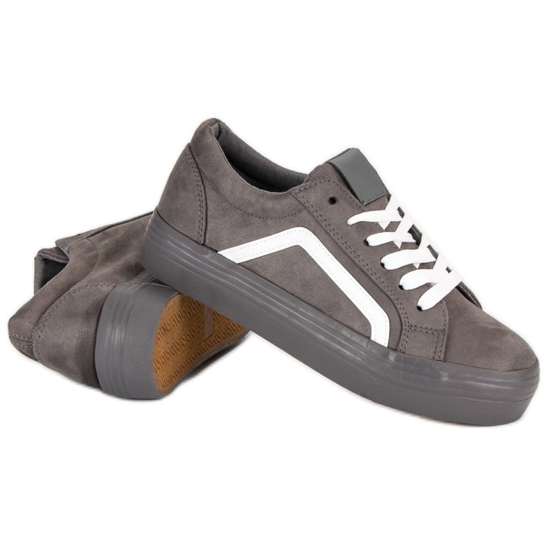Sport Gray Suede Sneakers grey 1