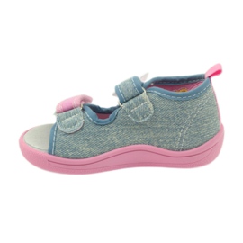 American Club Slippers, sandals, jeans American butterflies blue pink 2 American Club Slippers, sandals, jeans American butterflies blue pink 2