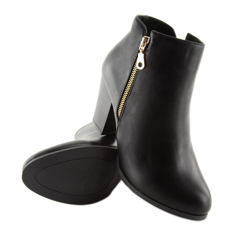 Black high-heeled boots 622-1 Black 1