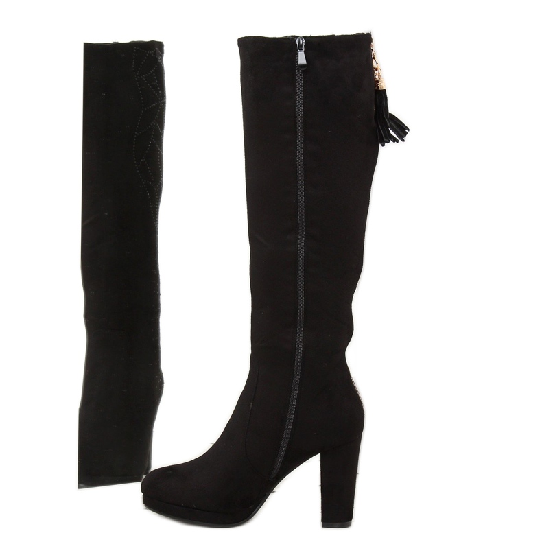 Black J22 Black platform boots 1