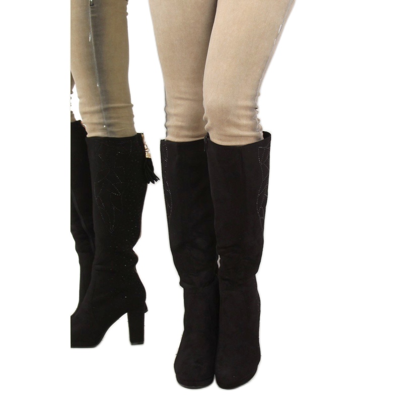 Black J22 Black platform boots 2