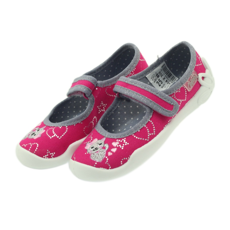 Befado children's shoes ballerinas slippers 114x308 grey pink 4