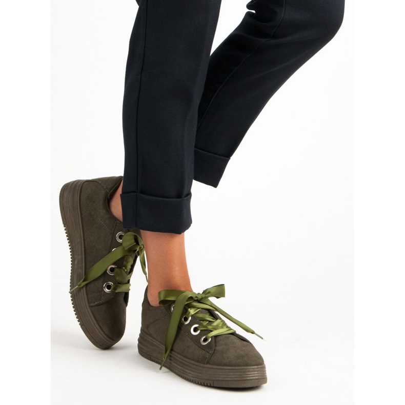 Dark green suede sneakers 2 Dark green suede sneakers 2
