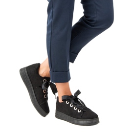 Black suede sneakers 2