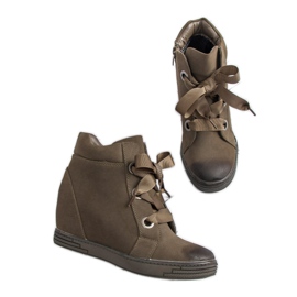 Dark green VINCEZA sneakers 1