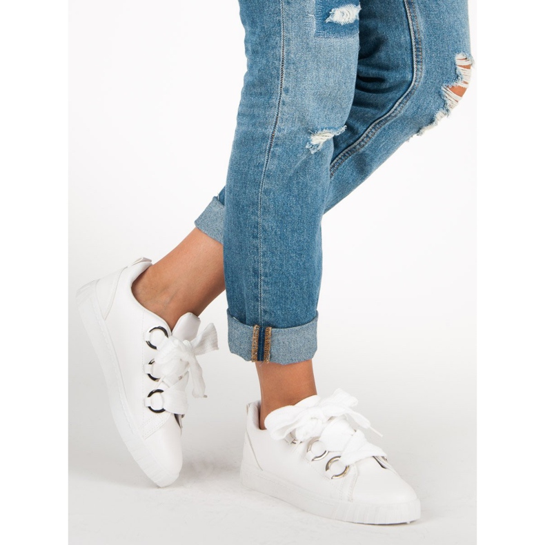 Super Me White lace-up sneakers 2