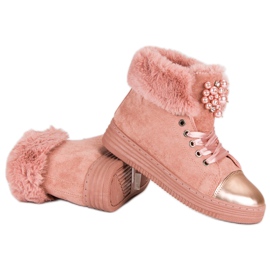 Warm sneakers pink 1