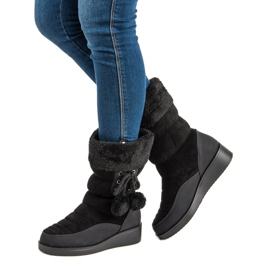 Seastar Black snow boots 1