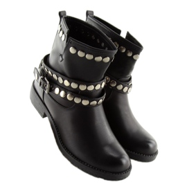 Black military boots A89811 Black 1