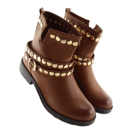 Brown military boots A89811 Camel 2