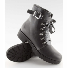Gray boots with a ribbon gray FC-H125 Gray grey 2