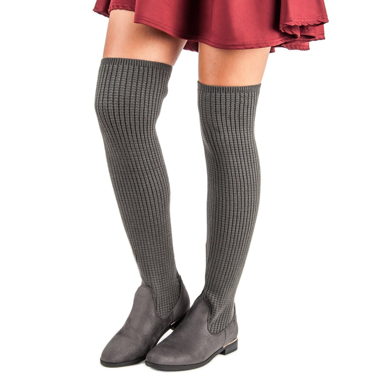 Super Me Fitted women's boots grey 1