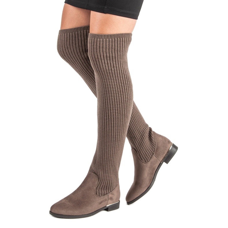 Super Me Fitted women's boots brown 1 Super Me Fitted women's boots brown 1