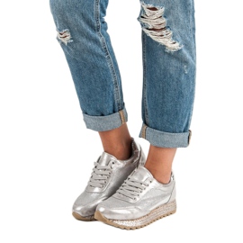 Bestelle Tied sneakers espadrilles grey 1