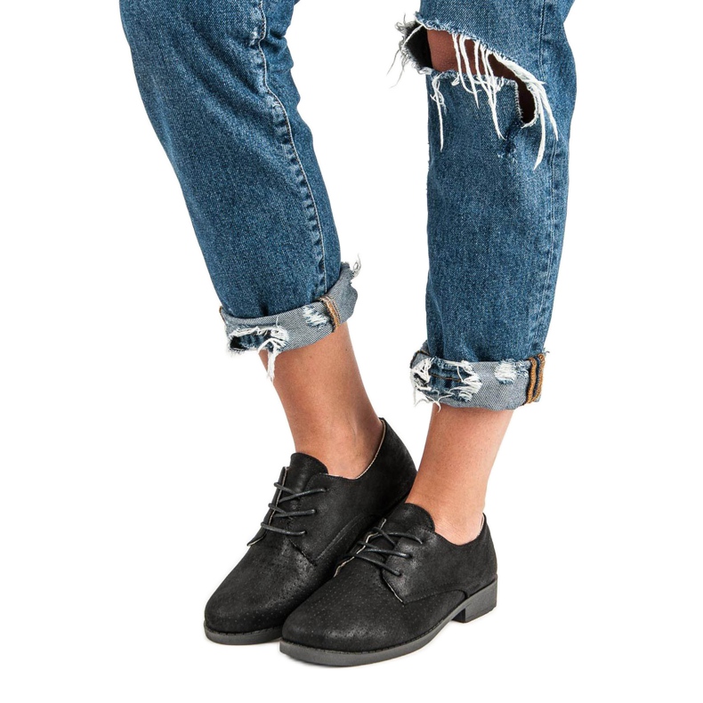 Comfortable tied shoes black 1 Comfortable tied shoes black 1